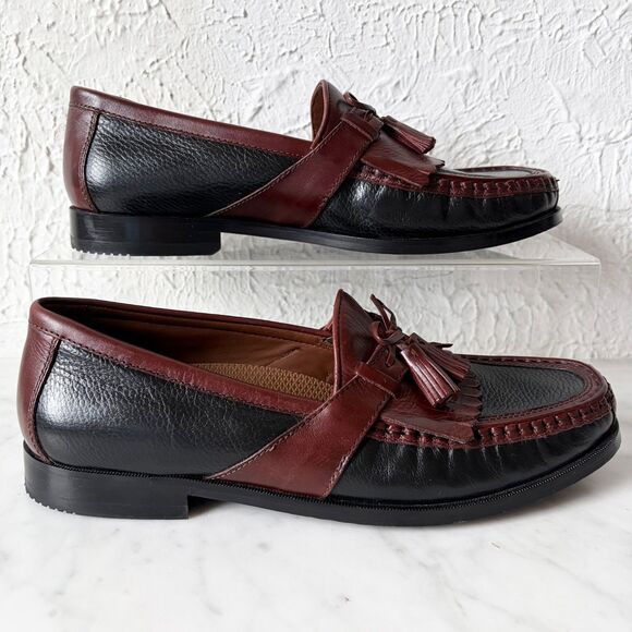 Johnston & Murphy Aragon II Kiltie Tassel Loafers Mens 11 Black Brown 2-Tone main image 5